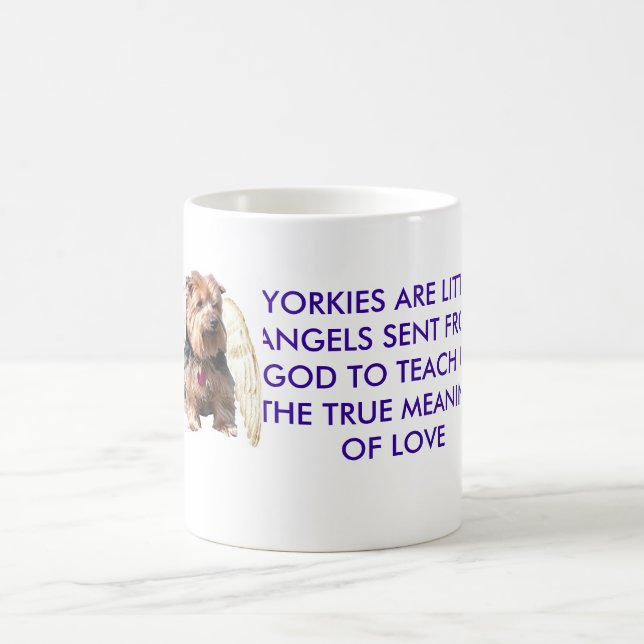 Caneca De Café Anjo de Yorkie (Centro)