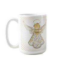 Anjo Dourado do Natal de Sunrays da benevolência