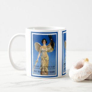 Caneca De Café Anjo Feminino Patriota Antigo, Compre Títulos de G