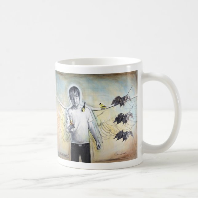 Caneca De Café Anjo humano Justin (Direita)