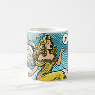 Caneca De Café Anjo Musical Cantando