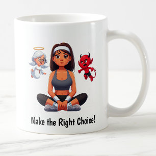 Caneca De Café Anjo personalizável vs. Malhação diabólica
