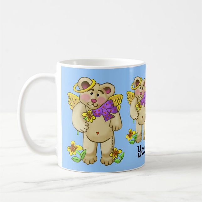 Caneca De Café Anjo Urso Amor (Esquerda)
