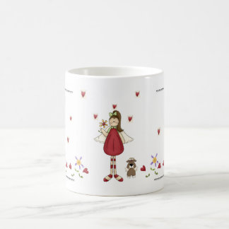 Caneca De Café Anjo vermelho do amor