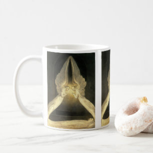 Caneca De Café Anjos Antigos Pairando Sobre Jesus Cristo