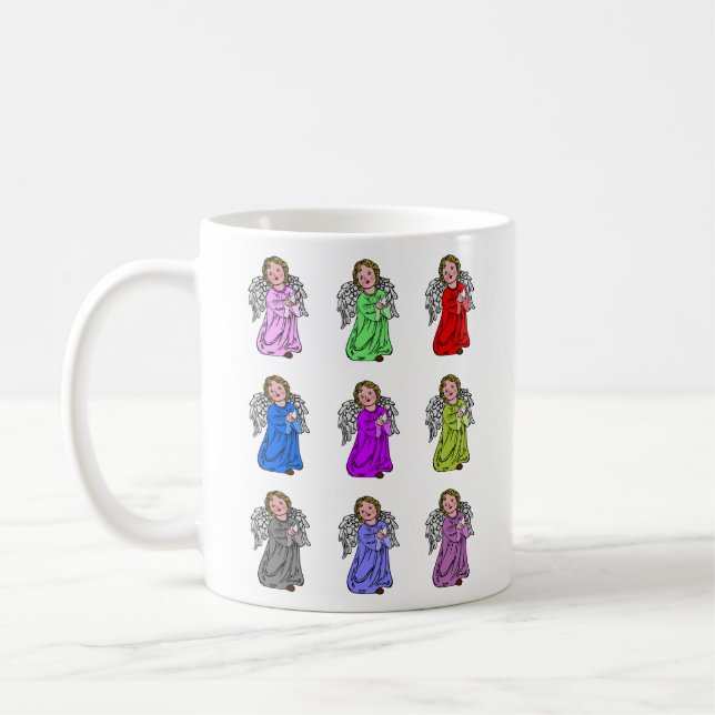 Caneca De Café Anjos Cupidos Querubins (Esquerda)