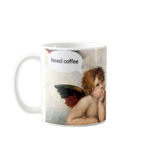 Caneca de Café Anjos da Renascença Divertidos