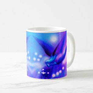 Caneca De Café Anjos festivos voadores