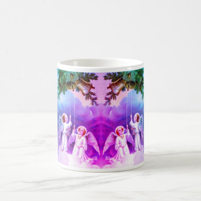 Caneca De Café Anjos tocando sinos (Centro)