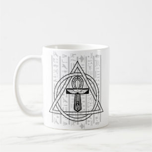 Caneca De Café Ankh - Egípcio Hieroglifos Coffee Mug