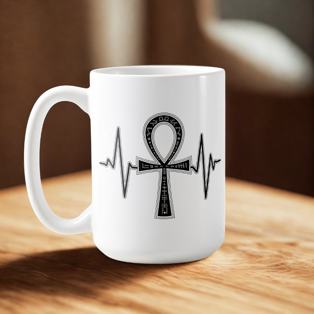 Caneca De Café Ankh Mystique Mug White (Ancient Ankh Mystique Mug )