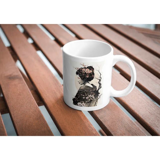 Caneca De Café Anmutige japanische Geisha -  (Criador carregado)