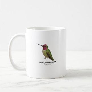 Caneca De Café Anna's Hummingbird - Birds of California Mug
