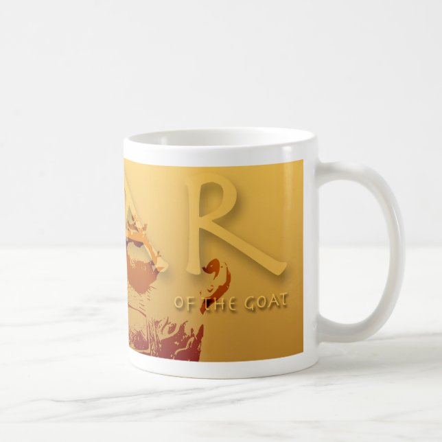 Caneca De Café Ano da Cabra Chinesa, Zodiac White Mug (Direita)