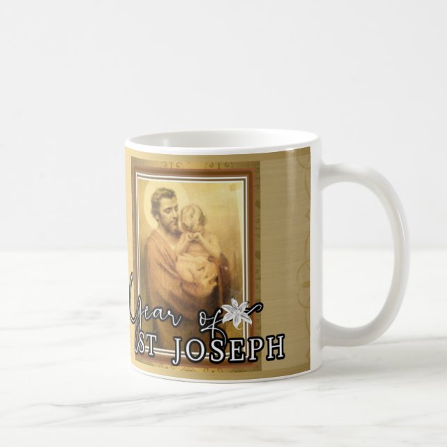 Caneca De Café Ano das Ruas: Joseph religioso católico comemora (Direita)