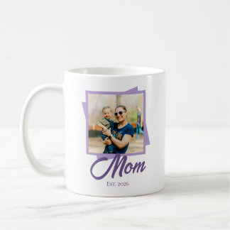 Caneca De Café Ano de Fundação da Mamãe com Foto Personalizada