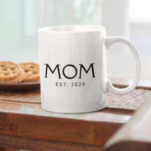 Caneca De Café Ano de Fundação da Mamãe Presente para a Nova Mamã