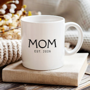 Caneca De Café Ano de Fundação da Mamãe Presente para a Nova Mamã