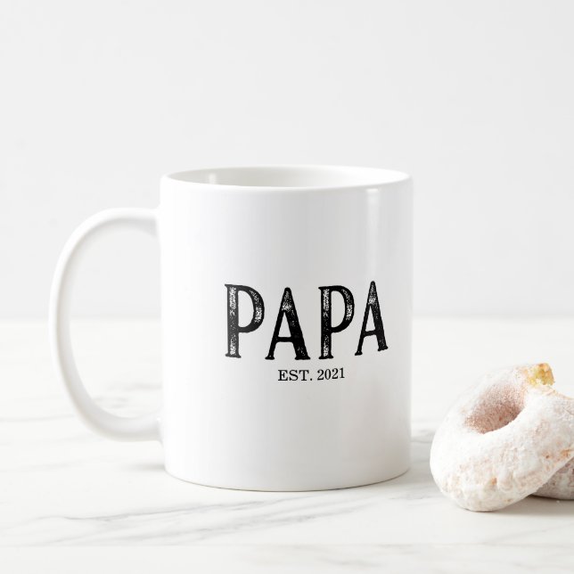 Caneca De Café Ano de Fundação do Papai (Com Donut)