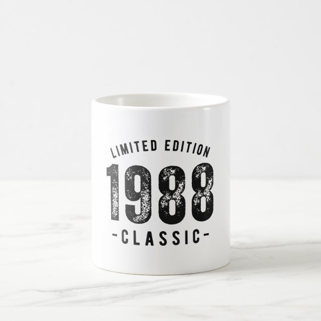 Caneca De Café Ano de Nascimento Clássico de 1988 (Centro)