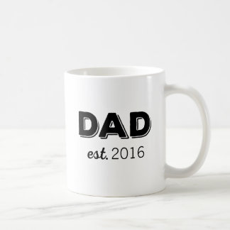 Caneca De Café Ano de PAI Personalizado Estabelecido