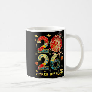 Caneca De Café Ano do Cavalo 2026 Ano Novo Lunar Chinês Homens