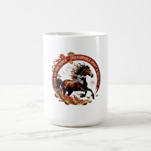 Caneca De Café Ano do Cavalo de Fogo, Presente do Zodíaco Lunar
