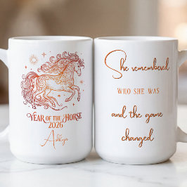 Caneca De Café Ano do Cavalo Motivacional