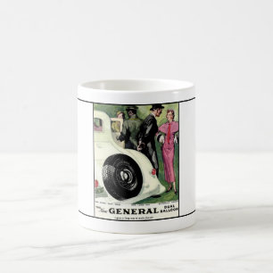 Caneca De Café Ano geral 1933 ad.1 do pneu