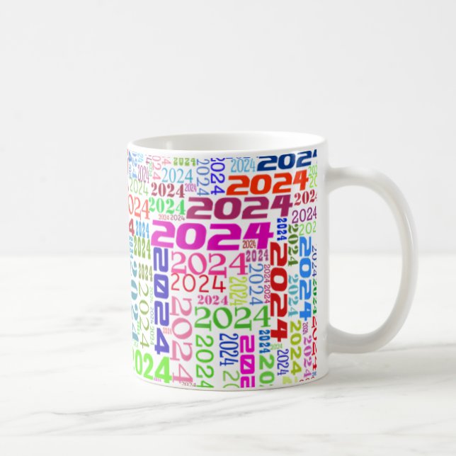 Caneca De Café Ano Novo 2024 (Direita)