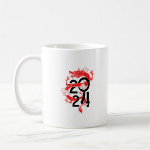 Caneca De Café Ano novo 2024 do dragão