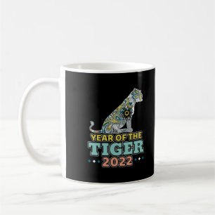 Caneca De Café Ano Novo Chinês 2022 - Tigre Branco