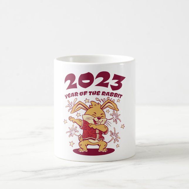 Caneca De Café Ano Novo Chinês 2023 - Ano do Coelho (Centro)