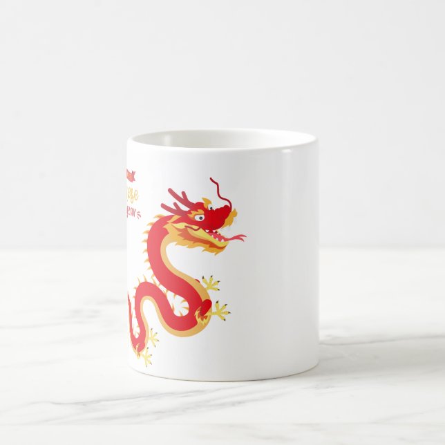 Caneca De Café "Ano Novo Chinês, Abraçando Novos Começos" (Centro)