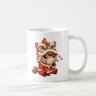 Caneca De Café Ano Novo Chinês Cavalo 2026 Zodíaco