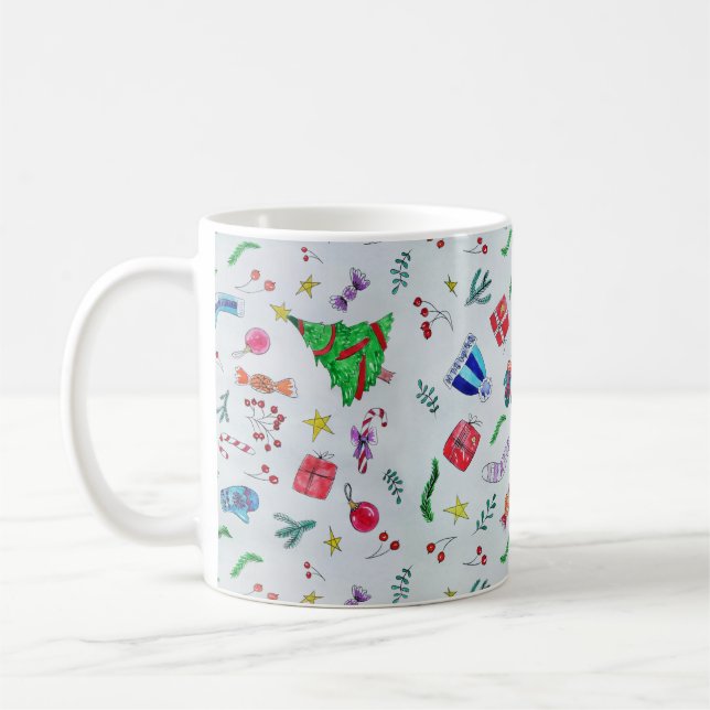 Caneca De Café Ano Novo de Natal (Esquerda)