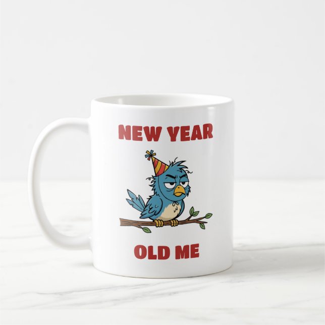 Caneca De Café Ano Novo, Eu Velho (Esquerda)