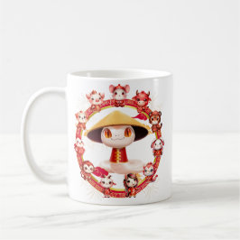 Caneca De Café Ano Novo Lunar Chinês Desenho de Cobra 3