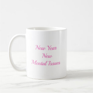 Caneca De Café Ano novo novas Questões Mentais