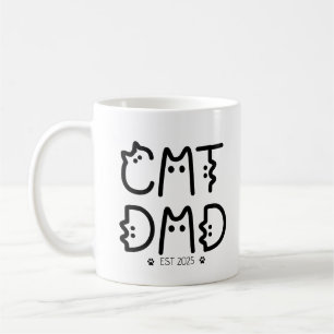 Caneca De Café Ano Personalizado do Pai Cat
