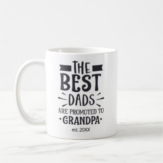 Caneca De Café Ano Personalizado Os melhores Pais são promovidos