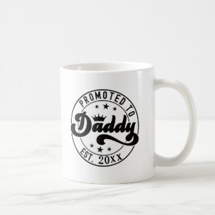 Caneca De Café Ano Personalizado Promovido a PAPAI