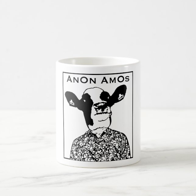 Caneca De Café AnOn AmOs - Vaca do desenhista (Centro)