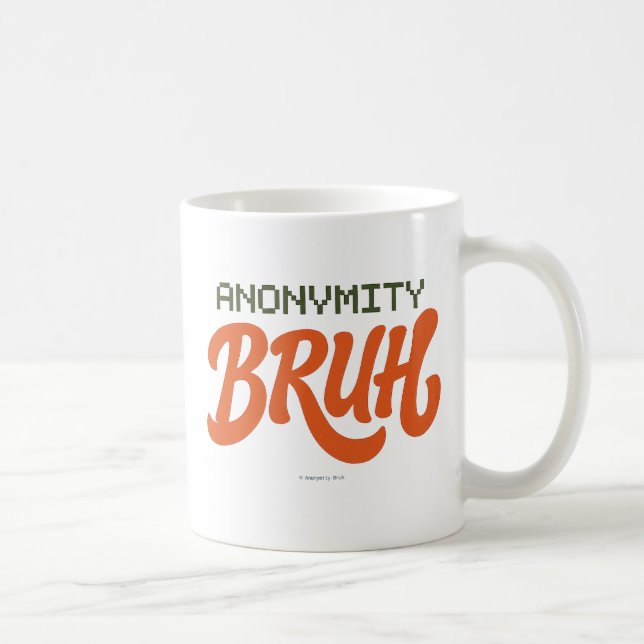 Caneca De Café Anonymity Brug LOGO -  (Direita)