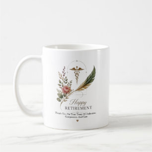 Caneca De Café Anos de Cuidados na Aposentadoria de Enfermeira Pe