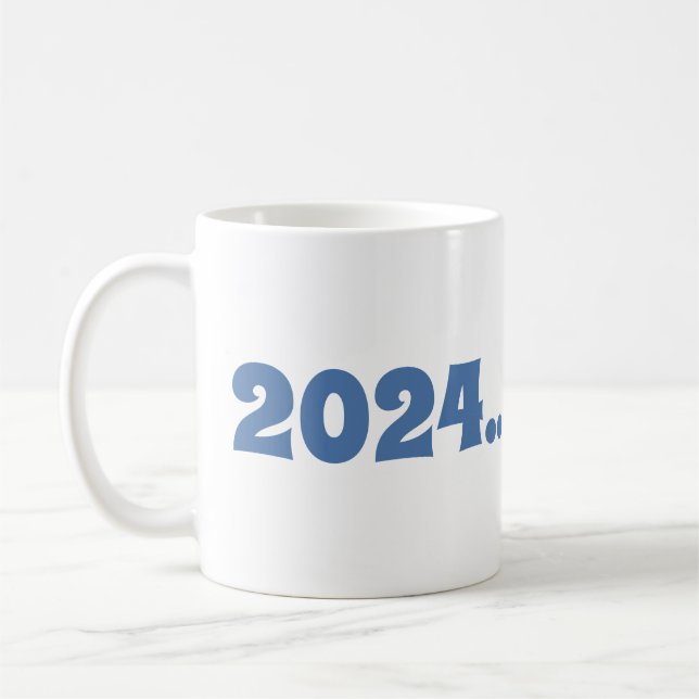 Caneca De Café Anos novos 2024. (Esquerda)