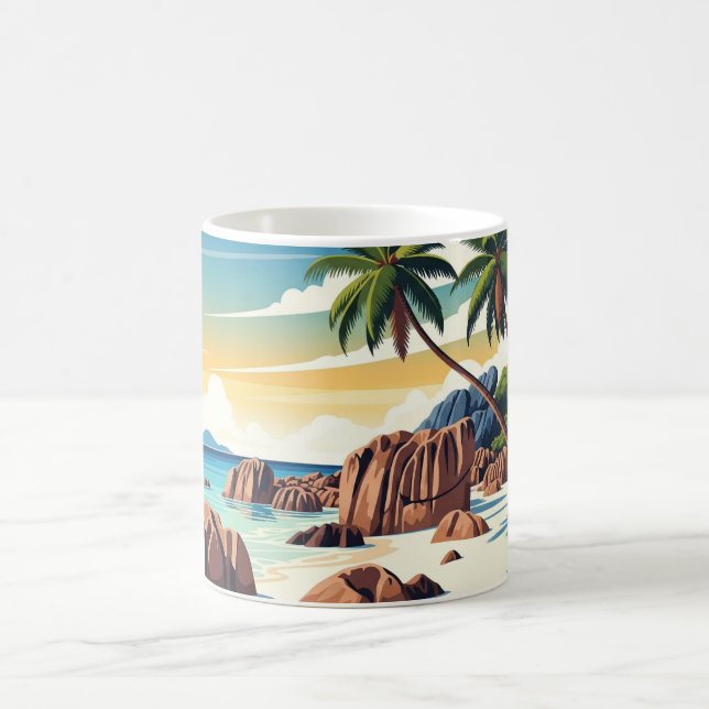Caneca De Café Anse Source d'Argent Beach Viagem (Centro)