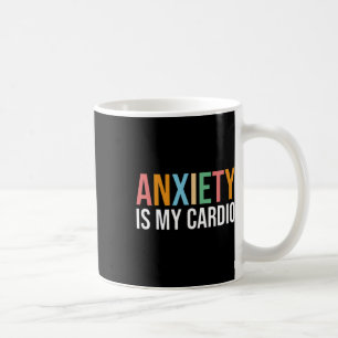 Caneca De Café Ansiedade É Minha Consciência De Saúde Mental Retr
