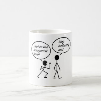 Caneca De Café Antagonista Stickmen