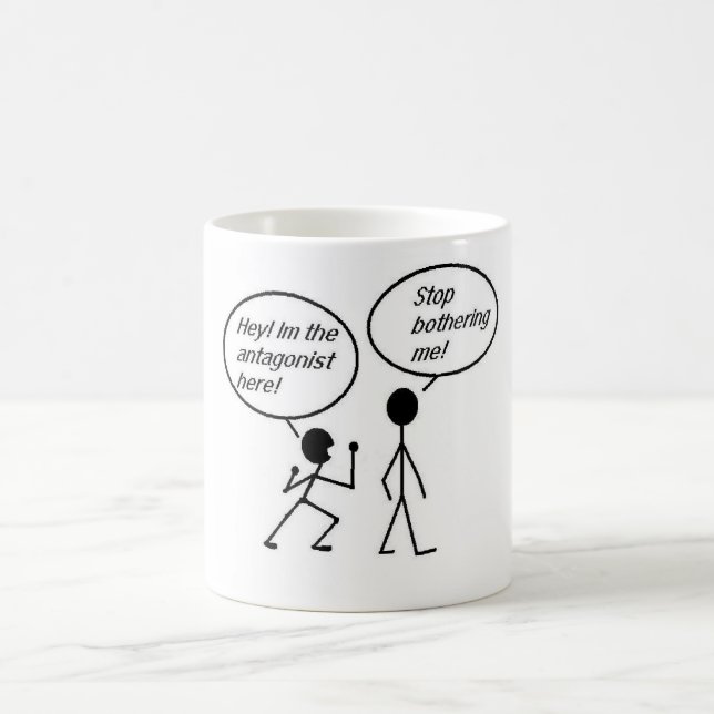 Caneca De Café Antagonista Stickmen (Centro)